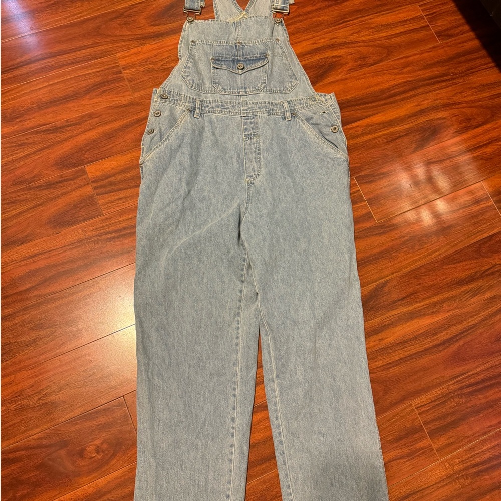 Light Wash Denim Overalls Jumpsuit - Casual Women's Romper